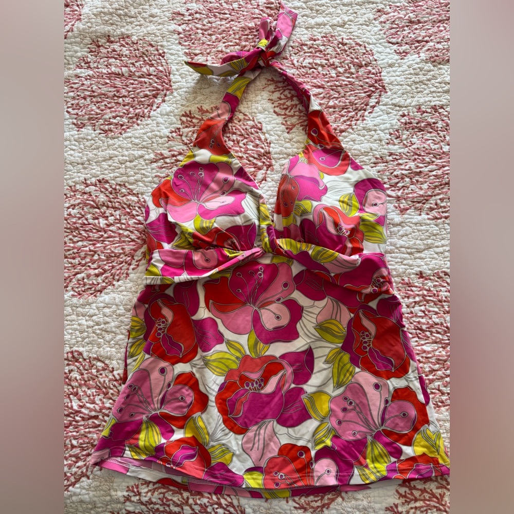 Land’s End Floral Halter Women’s tankini